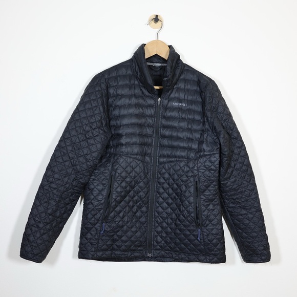 Merrell Unisex Black Quilted Thinsulate Featherless Puffer Jacket Small Medium - Picture 1 of 8